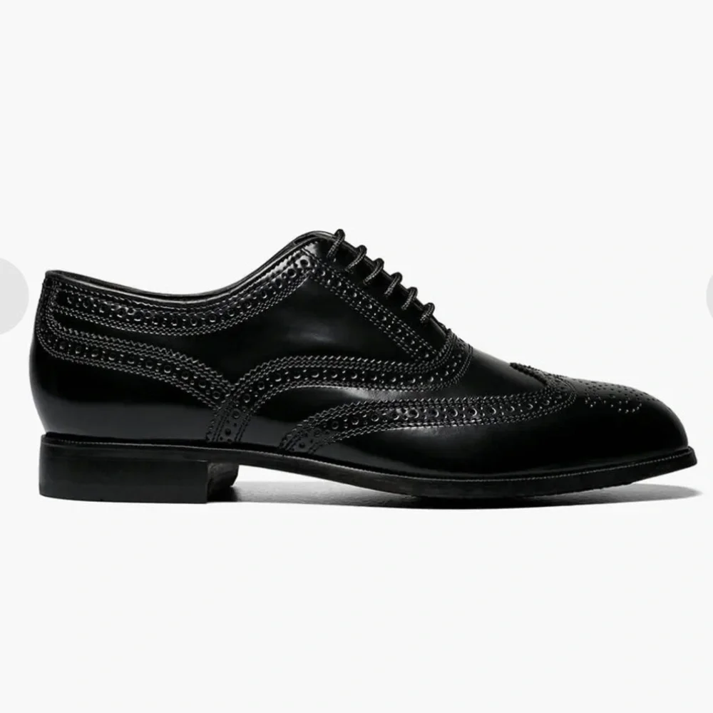 Florsheim Black Lexington Wingtip Oxfords 8.5 Wide Men’s dress shoes